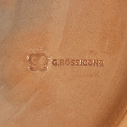 Plate G. Rossicone Terracotta Italy 1970s-1980s