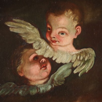 Adoration de l'Enfant Jésus Huile sur Toile XVII Siècle