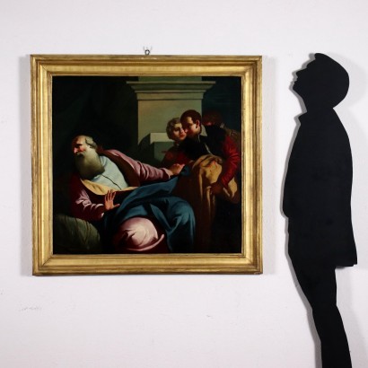 ARARPI0132228_868257 arte, arte italiana, pittura antica italiana,Giacobbe riceve la tunica insanguinata d,Dipinto Olio su Tela Pittore Italiano