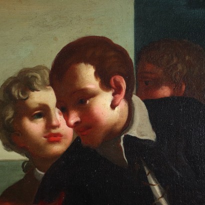 ARARPI0132228_868260 arte, arte italiana, pittura antica italiana,Giacobbe riceve la tunica insanguinata d,Dipinto Olio su Tela Pittore Italiano