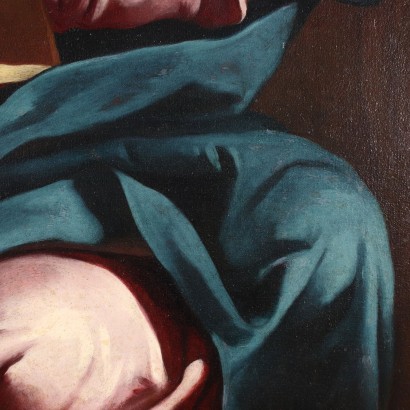 ARARPI0132228_868262 arte, arte italiana, pittura antica italiana,Giacobbe riceve la tunica insanguinata d,Dipinto Olio su Tela Pittore Italiano