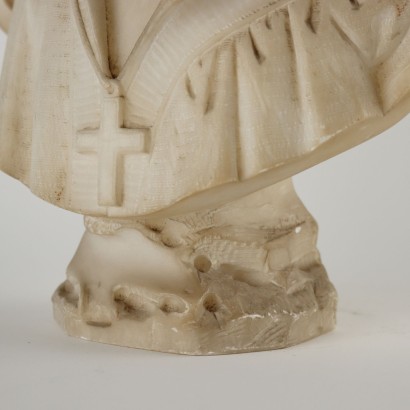Buste d\'Enfant Sculpture en Albâtre Italie XIX Siècle