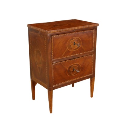 Neoclassical Bedside Table Cherry Italy XVIII Century