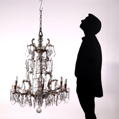 antique, chandelier, antique chandeliers, antique chandelier, antique Italian chandelier, antique chandelier, neoclassical chandelier, 19th century chandelier, Maria Theresa style chandelier