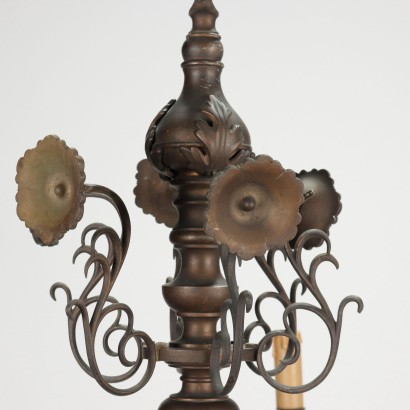 Liberty Bronze Chandelier Italy XIX-XX Century