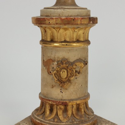 Candelabra Wood Marble - Italy XX Century