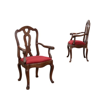 antique, fauteuil, fauteuils antiques, fauteuil antique, fauteuil italien antique, fauteuil antique, fauteuil néoclassique, fauteuil du XIXe siècle, Paire de fauteuils baroques toscans
