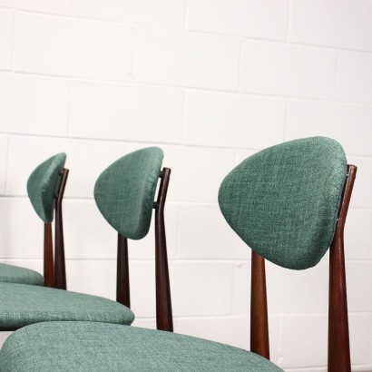 antiquités modernes, antiquités de conception moderne, chaise, chaise antique moderne, chaise d'antiquités modernes, chaise italienne, chaise vintage, chaise des années 60, chaise design des années 60, groupe de 6 chaises, chaises des années 60