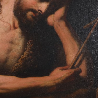 St. John Baptist Oil on Canvas - XVII-XVIII Century