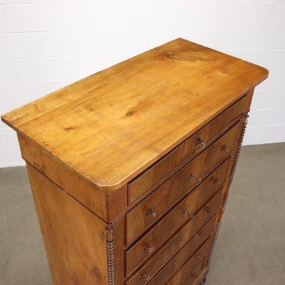 Commode Louis Philippe Noyer Merisier - Italie XIX Siècle