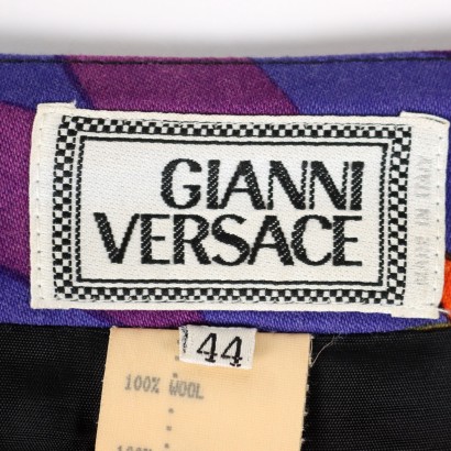 Costume Vintage Gianni Versace Laine - Italie Années 1980