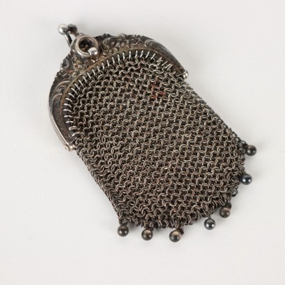 Vinatge Silver Coin Purse - Italy 1920s