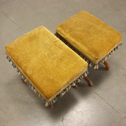 Pair of Stools Wood - Italy XX Century