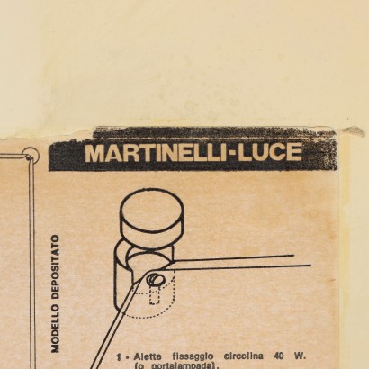 Lampada 'Bolla' di Elio Martinelli per Martinelli Luce Anni 70