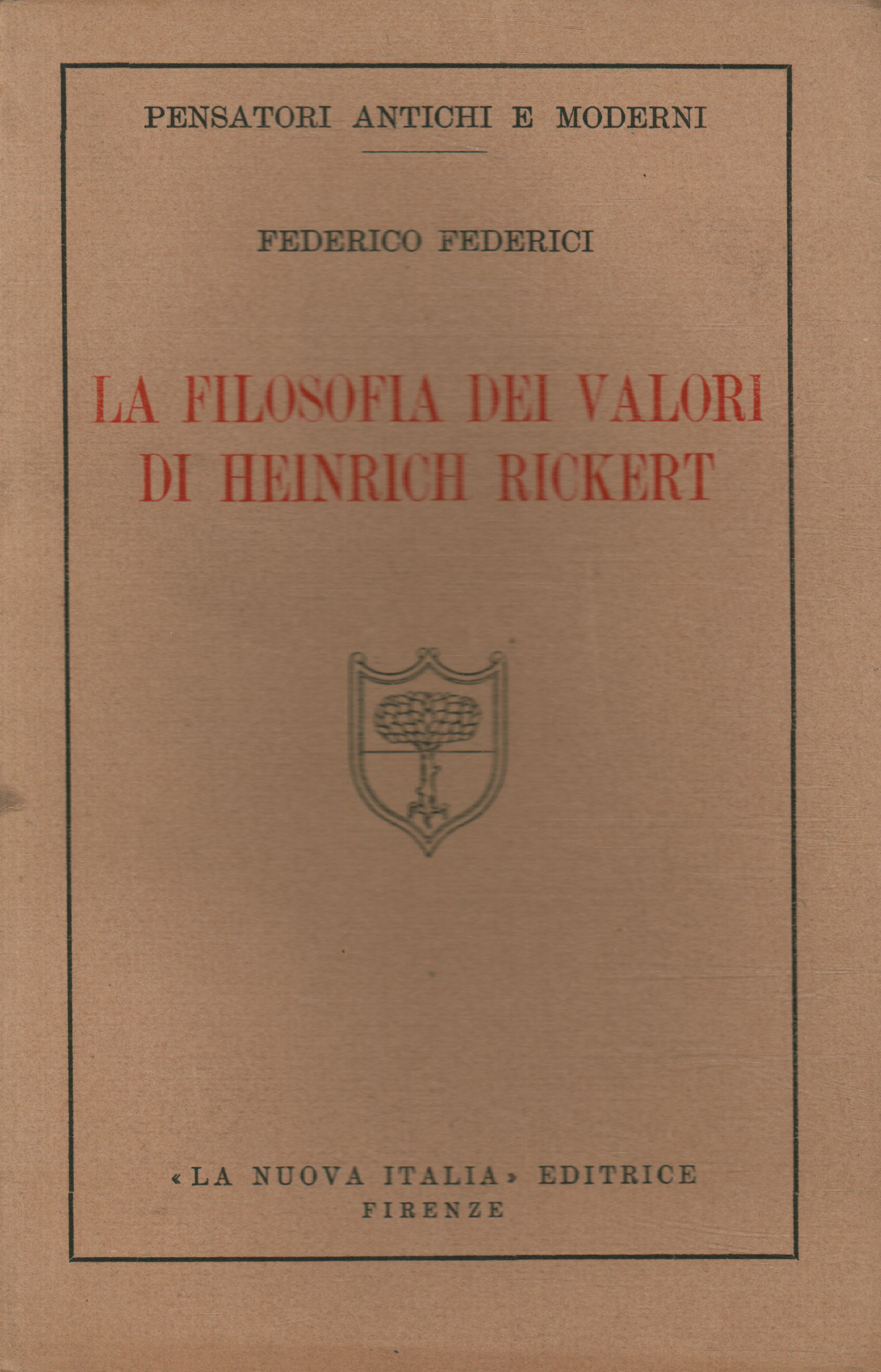 La filosofia dei valori di Heinrich Ri