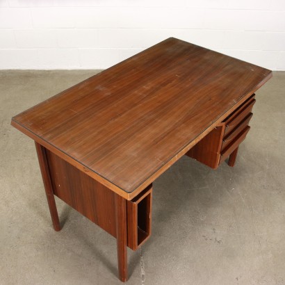 Writing Desk Walnut Italy 1960s-1970s