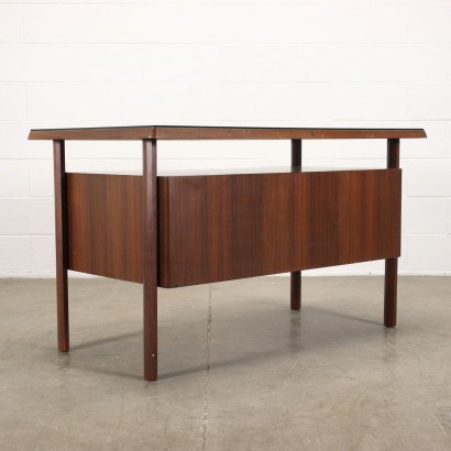 Writing Desk Walnut Italy 1960s-1970s