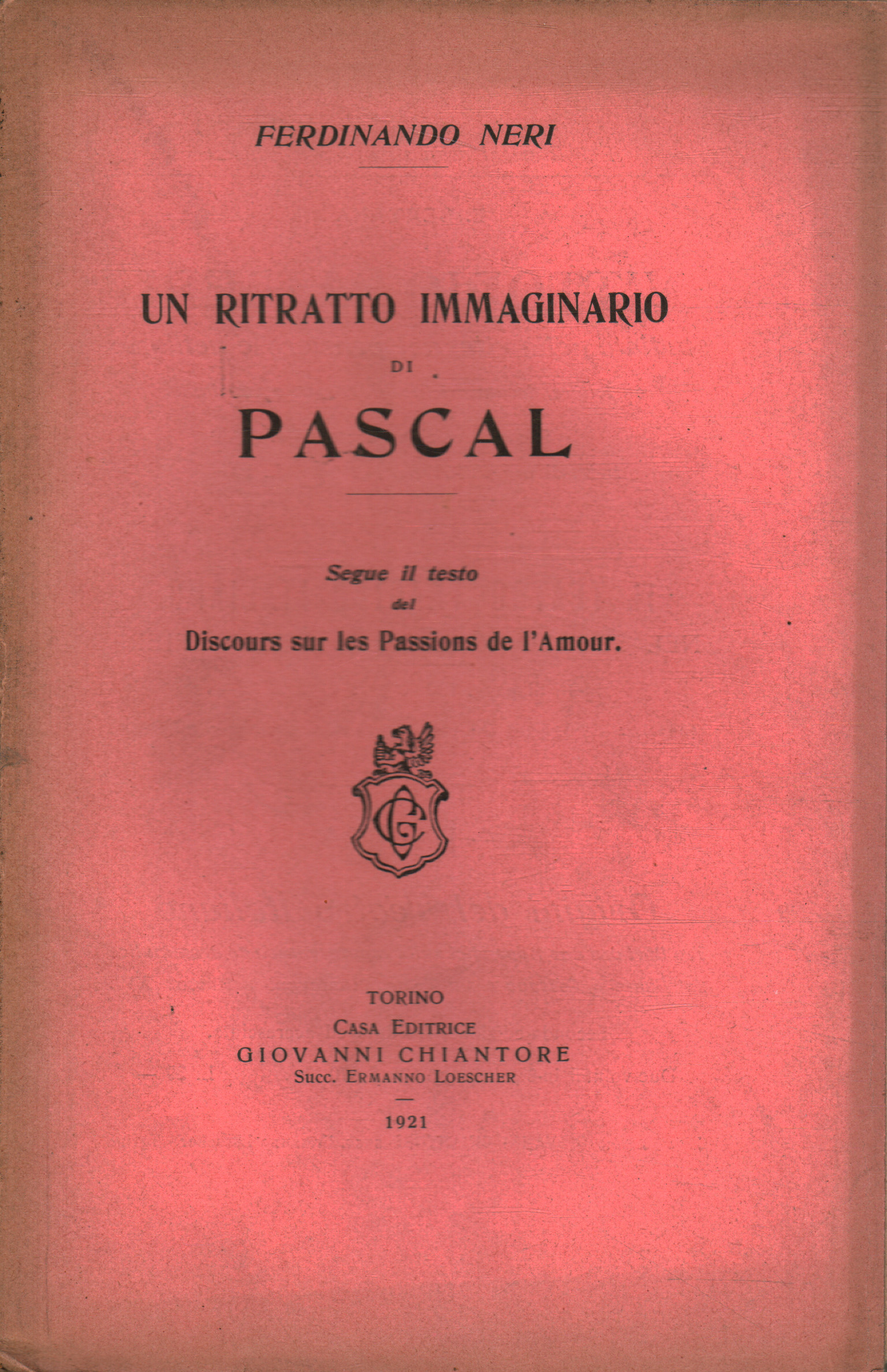 Un ritratto immaginario di Pascal