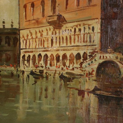 Giuseppe Riva Oil on Plywood Italy XIX Century