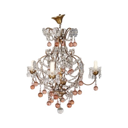 Chandelier with Rosé Glasses