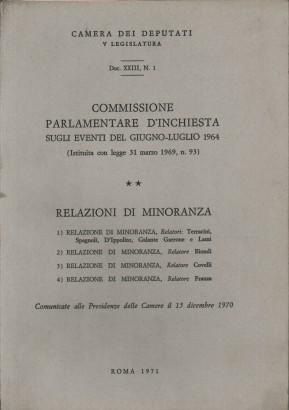 Commissione parlamentare d'inchiesta sugli eventi del giugno-luglio 1964