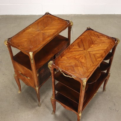 Bookcase and Étagère Mahogany Bronze Napoleon III - France XIX Century