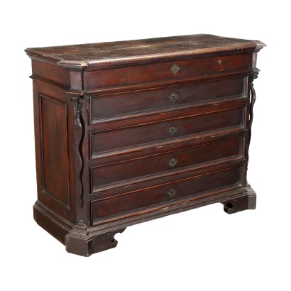 Central Italy Baroque chest of drawers