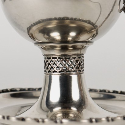 Frugoni Manufacture Silver Lamp - Italy XX Century