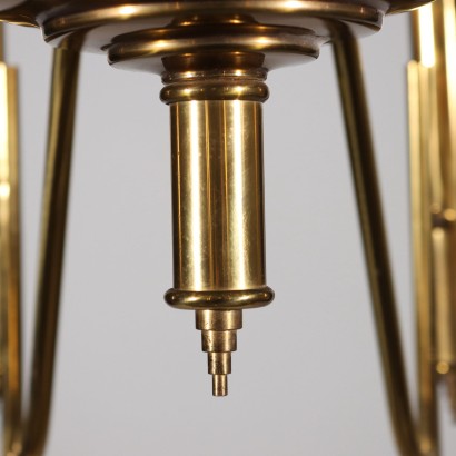 Ceiling Lamp Brass Italy 1950s