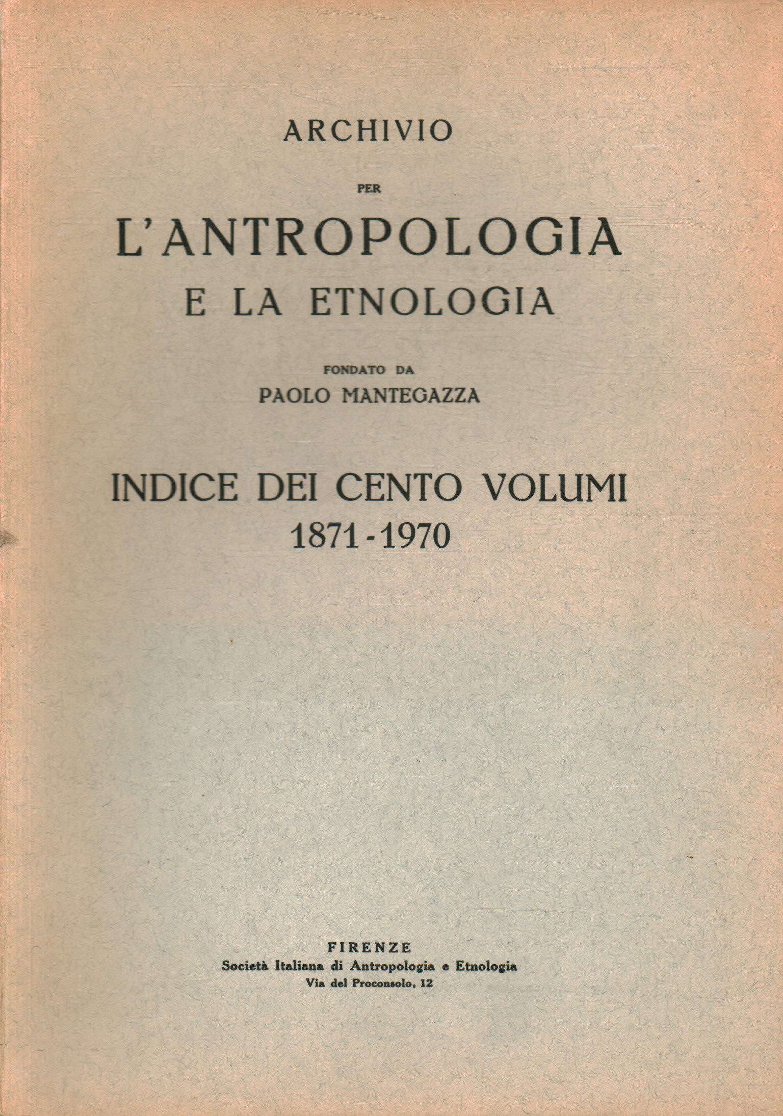 Archiv für Anthropologie und l