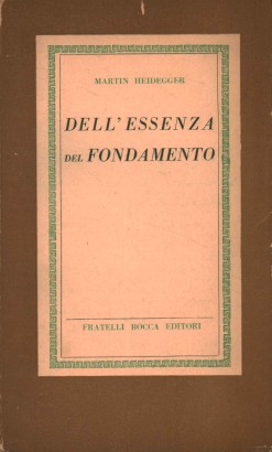 Dell'essenza del fondamento