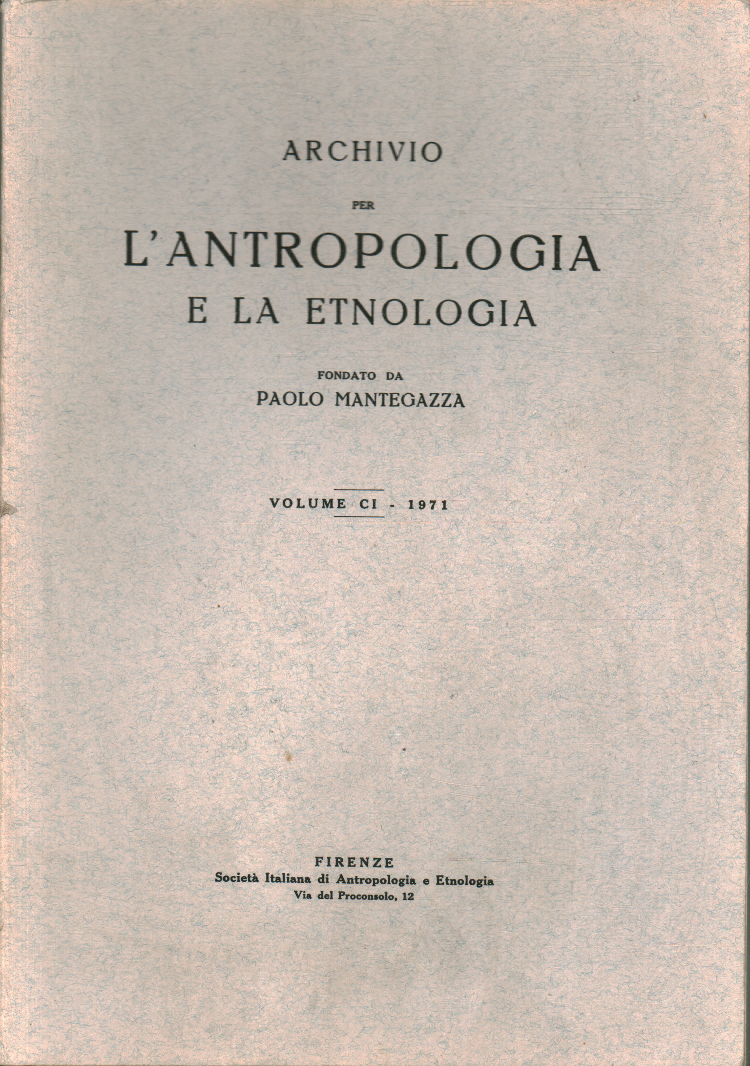 Archiv für Anthropologie und l