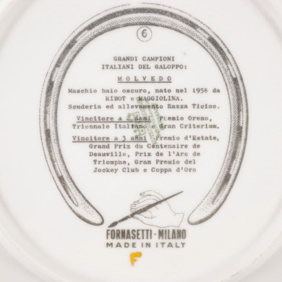 Set of 12 Porcelain Plates Fornasetti - Italy 1960s