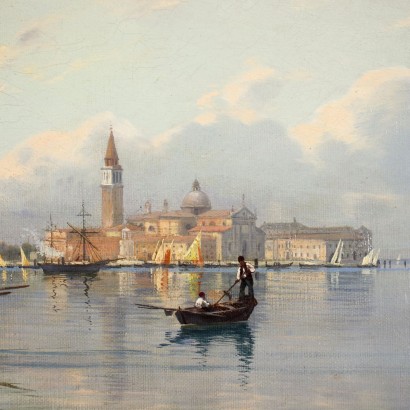 Venedig Öl auf Leinwand Italien XIX Jhd