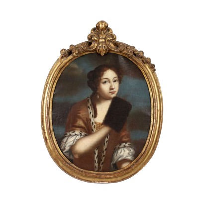 Portrait of Woman with Muff