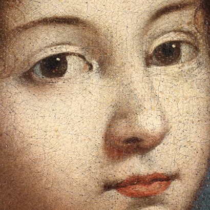 Female Portrait Oil on Canvas Italy XVIII Century