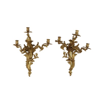 antiquariato, applique, antiquariato applique, applique antiche, applique antiche italiane, applique di antiquariato, applique neoclassico, applique del 800,Coppia di Applique in Stile Napoleone