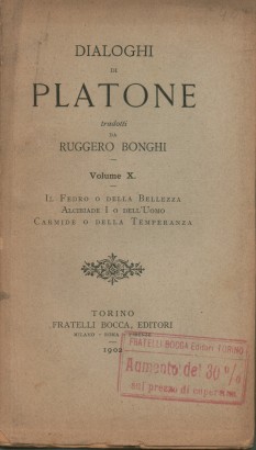 Dialoghi di Platone (Volume X)