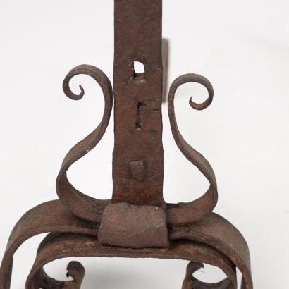 Pair of Andirons Wrought Iron - Italy XVIII Century