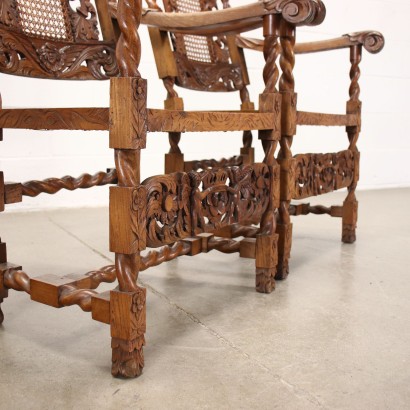 antique, armchair, antique armchairs, antique armchair, antique Italian armchair, antique armchair, neoclassical armchair, 19th century armchair, Pair of Neo-Renaissance armchairs