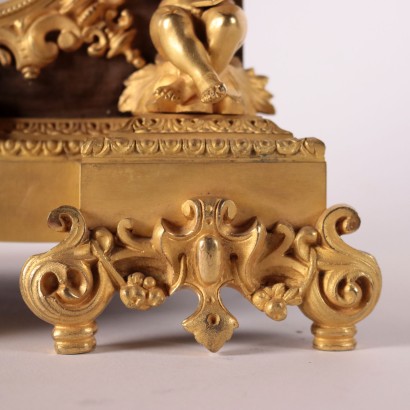 antiquariato, orologio, antiquariato orologio, orologio antico, orologio antico italiano, orologio di antiquariato, orologio neoclassico, orologio del 800, orologio a pendolo, orologio da parete,Orologio da Appoggio con Figura di Imp