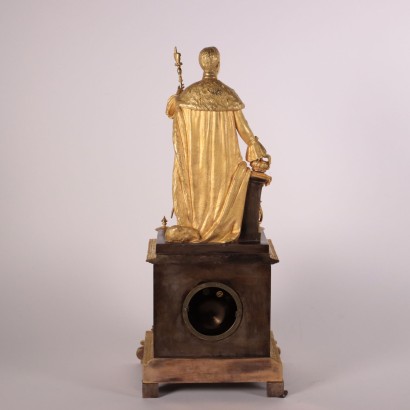 antiquariato, orologio, antiquariato orologio, orologio antico, orologio antico italiano, orologio di antiquariato, orologio neoclassico, orologio del 800, orologio a pendolo, orologio da parete,Orologio da Appoggio con Figura di Imp