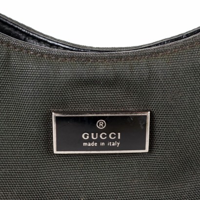 Sac Bandoulière Gucci Cuire Toile - Italie Années 1990