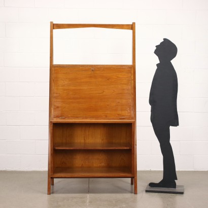 Bookcase with Flap Oak Italy 1950s