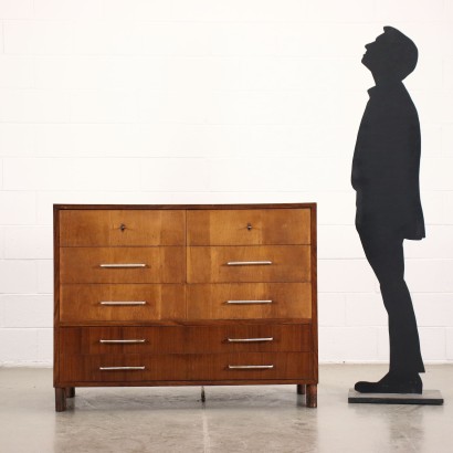 Chest of Drawers Walnut Rosewood Italy 1940s