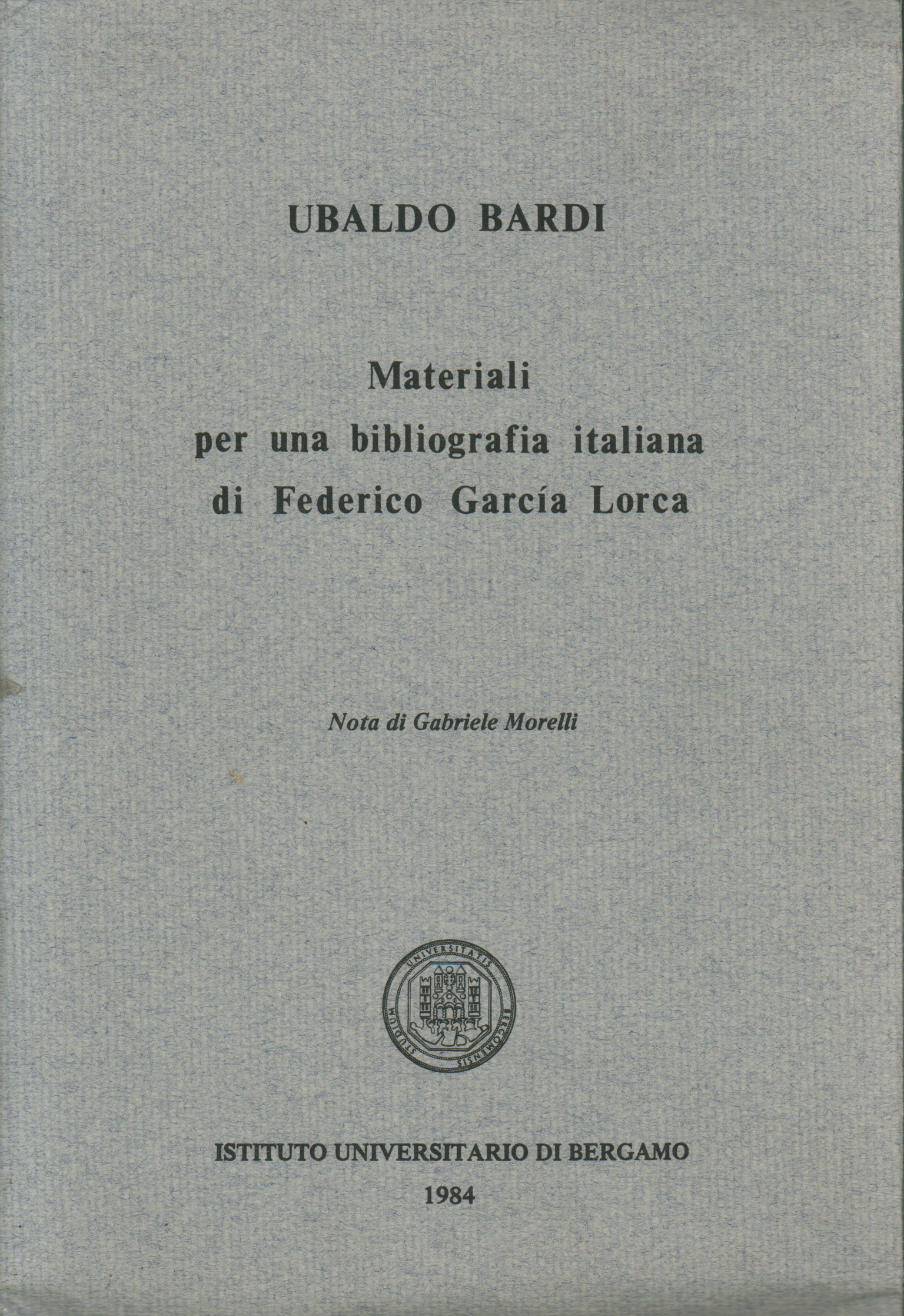 Materialien für eine italienische Bibliographie