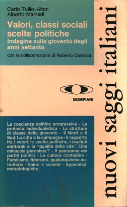 Valori, classi sociali e scelte politiche