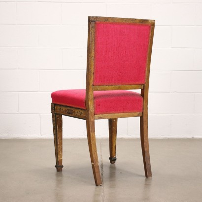 antigüedades, silla, sillas antiguas, silla antigua, silla italiana antigua, silla antigua, silla neoclásica, silla del siglo XIX, Grupo de Sillas Neoclásicas Venecianas