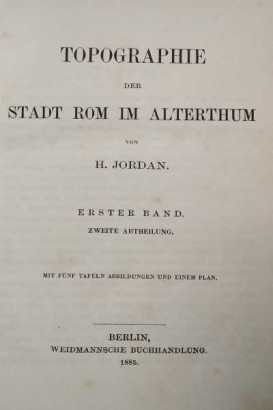 Topografía de la ciudad de Rom im Alterthum