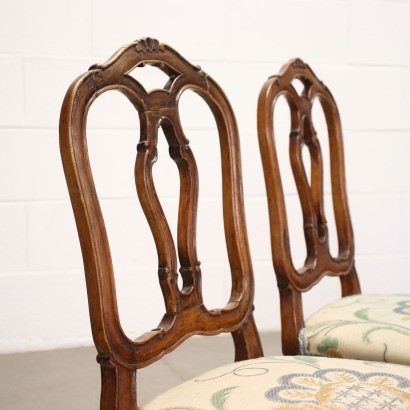 Pair of Children\'s Chairs Beech - Italy XIX Century